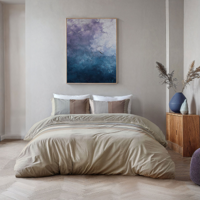 Dekbedovertrek Striped Chic - Eenpersoons (140x200 Cm) - Taupe Microvezel - - Byrklund - Dekbed-Discounter.nl