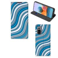 Xiaomi Redmi Note 10 Pro | Hoesje met Magneet | Waves Blue
