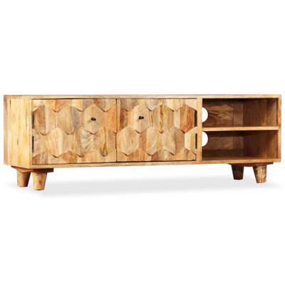 Tv-meubel 118x35x40 cm massief mangohout