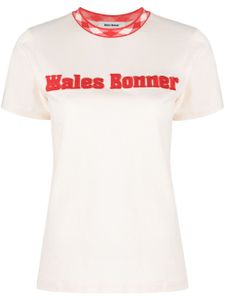 Wales Bonner t-shirt à logo appliqué - Tons neutres