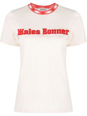 Wales Bonner t-shirt à logo appliqué - Tons neutres