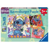 Ravensburger puzzel Disney Stitch - 3 x 49 stukjes
