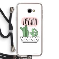 I love cacti: Samsung Galaxy J4 Plus Transparant Hoesje met koord