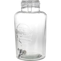 Water/Limonade/Drankjes dispenser - Extra groot - Glas - 8 liter - met tapkraantje Water/Limonade/Drankjes dispenser - Extra groot - Glas - 8 liter - met tapkraantje