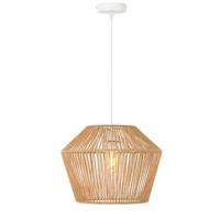 Light & Living Hanglamp Caspian - Bruin|Wit- Ø40cm