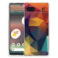 Google Pixel 6A Shockproof Case Polygon Color