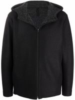 Harris Wharf London manteau zippé à capuche - Noir