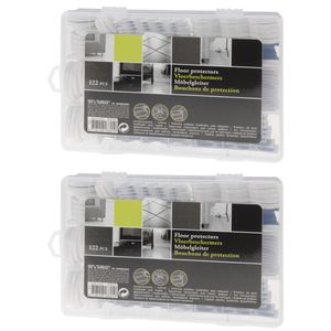 Anti krasvilt/meubelvilt 244 delige set wit