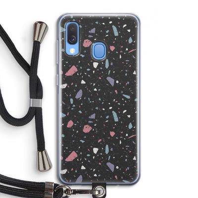 Terrazzo N°16: Samsung Galaxy A40 Transparant Hoesje met koord