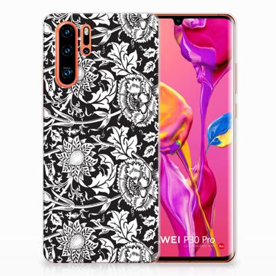 Huawei P30 Pro | TPU Case | Black Flowers