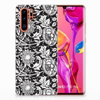 Huawei P30 Pro | TPU Case | Black Flowers