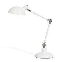 Beliani - MERAMEC - Bureaulamp - Wit - Metaal