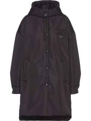 Prada imperméable Light Re-Nylon à logo triangle - Noir