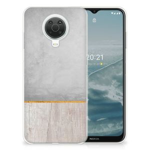 Nokia G20 | G10 Bumper Hoesje Wood Concrete