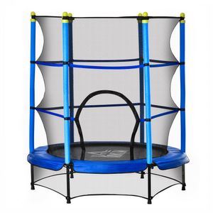 Wil je dat je kinderen zich veilig kunnen vermaken? Deze trampoline van HOMCOM is een ideale oplossing. In plaats van metalen veren is hij uitgerust