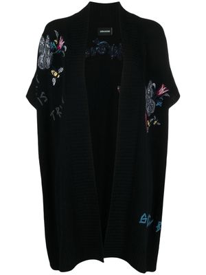 Zadig&Voltaire cardigan en cachemire à motif brodé - Noir