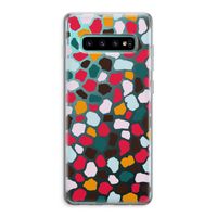 Colored Giraffe: Samsung Galaxy S10 Plus Transparant Hoesje