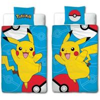 Beddengoedset - POKEMON - Pikachu III - Microvezel - 1 dekbedovertrek 140 x 200 cm + 1 kussensloop 63 x 63 cm