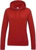 Just Cool JH001F Women´s College Hoodie - Fire Red - XL