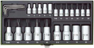 PROXXON Tx socket wrench set 23-piece