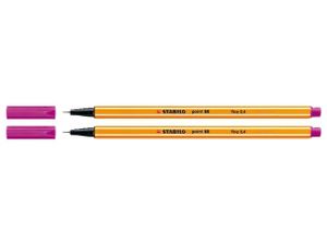 Fineliner STABILO point 88/56 roze rood