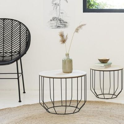 Lifa Living Set van 2 Bijzettafels Ulrik