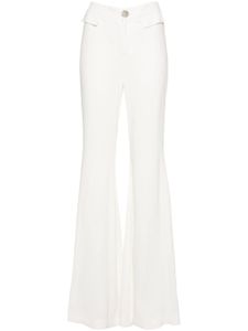 Giambattista Valli pantalon de costume à coupe évasée - Blanc