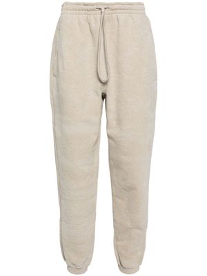 Alexander Wang pantalon de jogging en coton floqué - Tons neutres