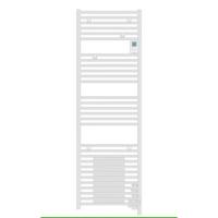 Go by Van Marcke Doris elektrische handdoekradiator 183,7x55cm 2000 watt met ventilator en digitaal bedieningspaneel wit 851129