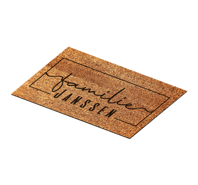 Gepersonaliseerde familienaam placemat
