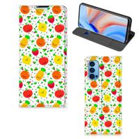 OPPO Reno4 Pro 5G | Flip Style Cover | Fruits