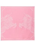 Burberry foulard en soie Equestrian Knight - Rose