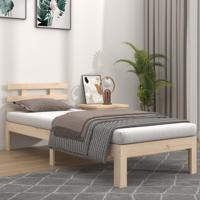 Bedframe massief hout 90x190 cm