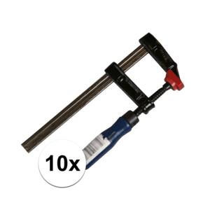 Lijmklem - 10x - metaal - 15 x 5 cm - klein - hobbyklem