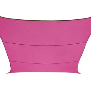 Perel schaduwdoek rechthoekig 4 x 2,9 m polyester fuchsia