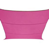 Perel schaduwdoek rechthoekig 4 x 2,9 m polyester fuchsia - thumbnail