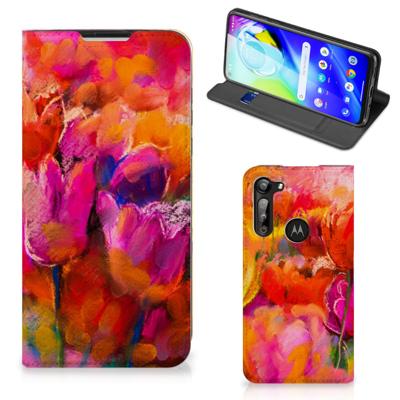 Bookcase Motorola Moto G8 Power Tulips Bookcase Motorola Moto G8 Power Tulips