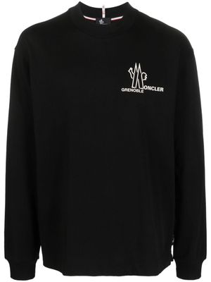 Moncler Grenoble sweat à logo imprimé - Noir