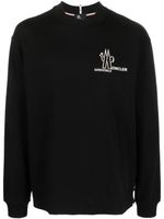 Moncler Grenoble sweat à logo imprimé - Noir