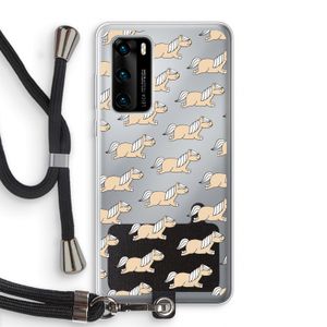 Ponys: Huawei P40 Transparant Hoesje met koord
