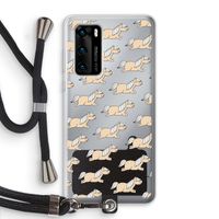 Ponys: Huawei P40 Transparant Hoesje met koord