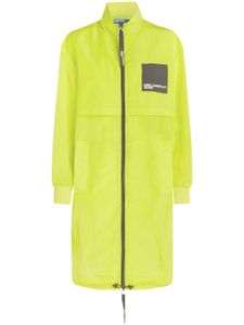 Karl Lagerfeld Jeans manteau oversize à patch logo - Jaune