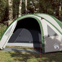 Tent 4-persoons 300x250x132 cm 185T taft groen - thumbnail