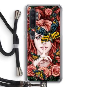 Lady Moth: Xiaomi Mi Note 10 Transparant Hoesje met koord