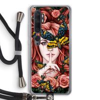 Lady Moth: Xiaomi Mi Note 10 Transparant Hoesje met koord
