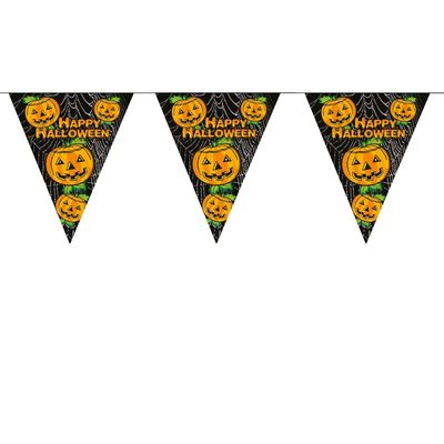 Halloween thema vlaggenlijn met pompoenen
