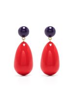 Eshvi boucles d'oreilles pendantes - Rouge
