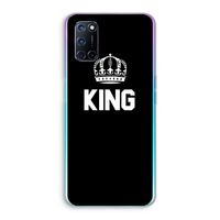 King zwart: Oppo A92 Transparant Hoesje