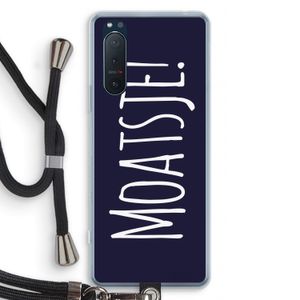 Moatsje!: Sony Xperia 5 II Transparant Hoesje met koord