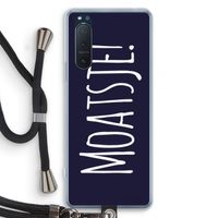 Moatsje!: Sony Xperia 5 II Transparant Hoesje met koord